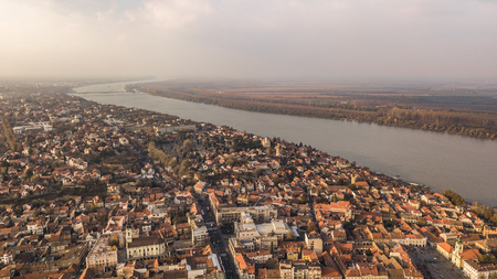 Aerial view of Zemun