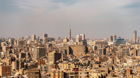 Panoramic view of Cairoの写真素材
