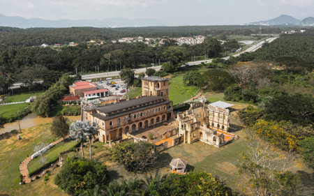Aerial view of Kellies Castleの写真素材