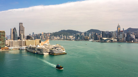Cityscape of Hong Kongの写真素材