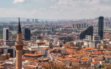 Cityscape from the walls of Ankara castle