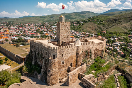 Akhaltsikhe Castle in Georgiaの写真素材