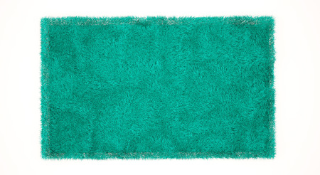 beautiful cozy carpet isolated on white background. 3d renderの写真素材