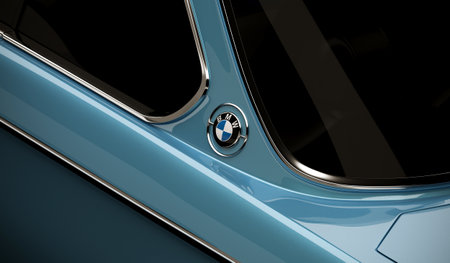 Almaty, Kazakhstan - September 25, 2022: BMW e9 3.0 CSi classic German big fast grand luxury executive 1970s coupe car on the isolated background. 3d renderのeditorial素材