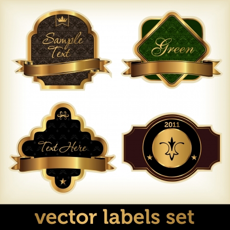Vector Labels Setのイラスト素材