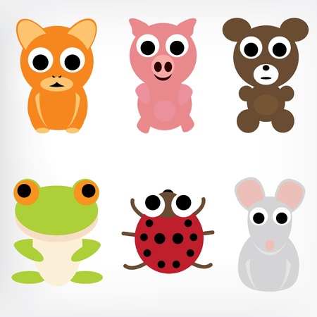 Animal Characters Setのイラスト素材