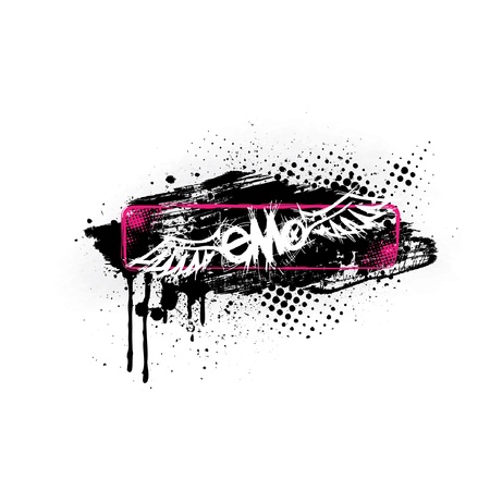 Grunge Emo Bannerのイラスト素材