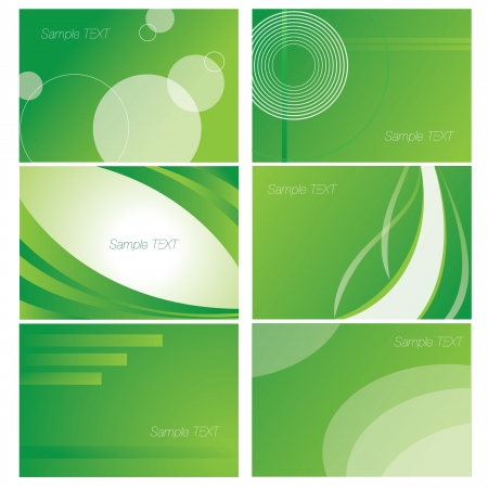 Green Background Setのイラスト素材
