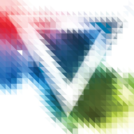 Abstract Background Made of Trianglesのイラスト素材