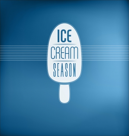 Ice Cream Season - Typographic Design Conceptのイラスト素材