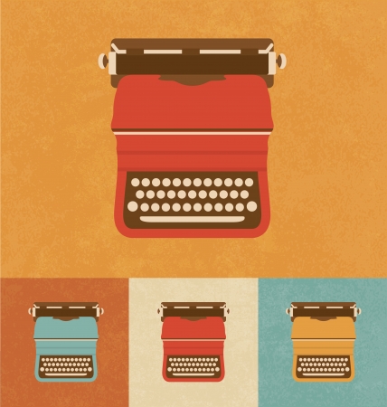 Retro Icons - Old Typewriterのイラスト素材