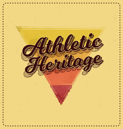 Athletic Heritage - Typographic Design - Classic look ideal for screen print shirt designのイラスト素材