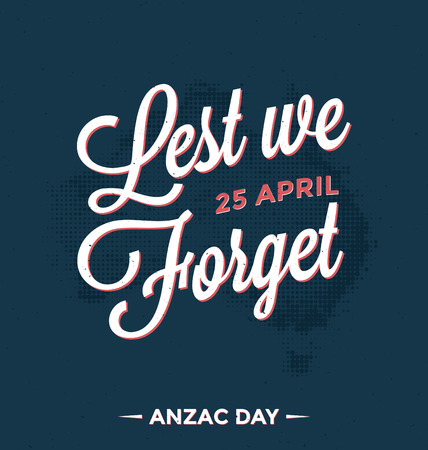 Anzac Day Design - 25 April - Lest We Forgetのイラスト素材
