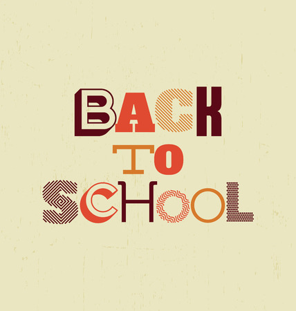 Back to School - Typographic Designのイラスト素材