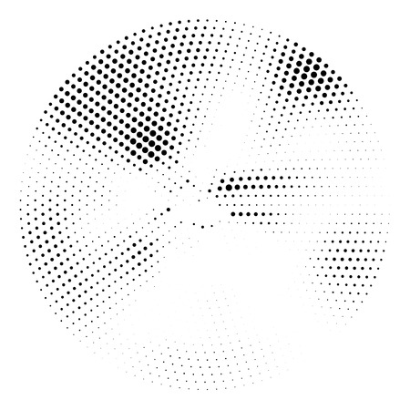 Abstract dotted vector background - Halftone effect - Ideal as halftone background design - Simple black and white colorのイラスト素材