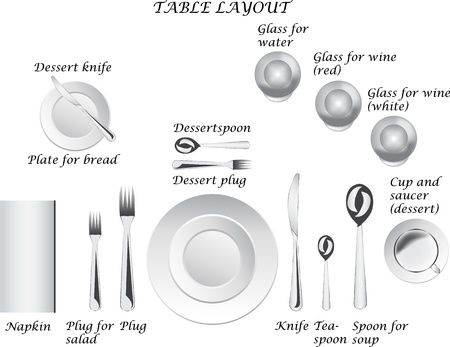Table layoutのイラスト素材