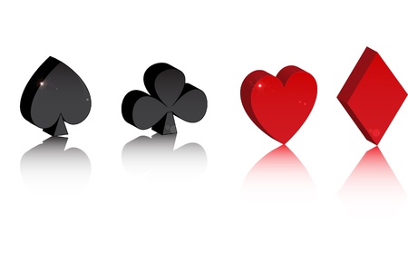 suits playing cardsのイラスト素材