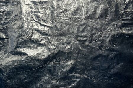 Crumpled steel foilの写真素材
