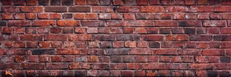Urban architecture, old red brick wall background texture