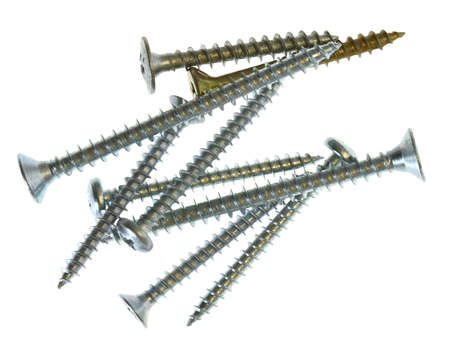 Screws isolated on white background