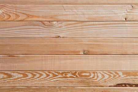A wall of pine boards, placed horizontallyの写真素材