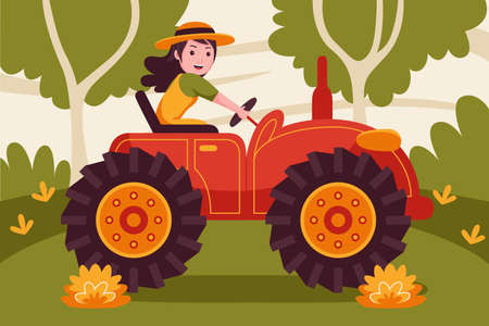 My new product Farm Vector Illustration.のイラスト素材