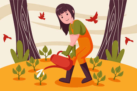 My new product Farm Vector Illustration.のイラスト素材