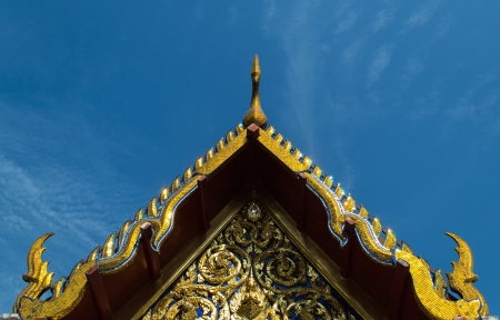 Top part of Thai style architectureの写真素材
