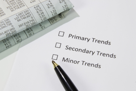 Tick Trends checkbox isolated on white background