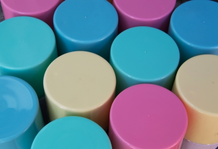 Colorful Lid of Spray in box