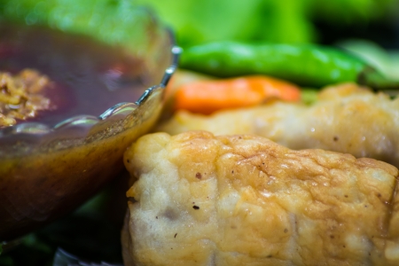 Vietnamese style shrimp with sweet-sour sauce