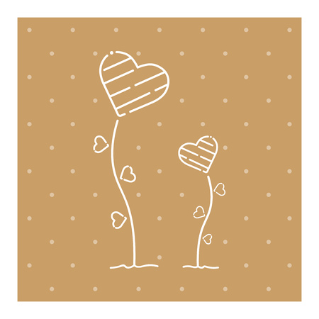 Valentine's Day. Mother's Day, Birthday, Heart Icon, Vector. Love symbol isolated on white backgroundのイラスト素材