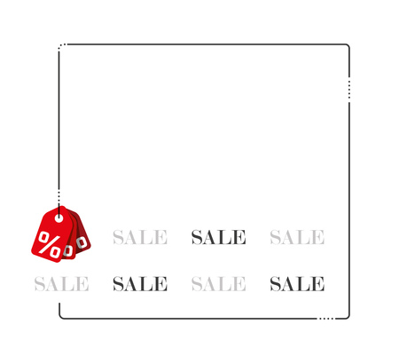 Sale promotion, Percent, Store, Fashionのイラスト素材
