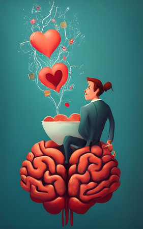 Heart and brain in dilemmaの素材