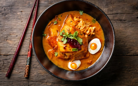 Capture the essence of Japanese Curry in a mouthwatering food photography shotの素材