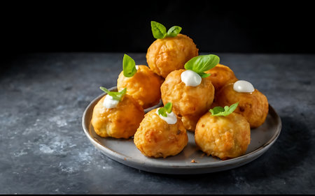 Capture the essence of Coxinhas in a mouthwatering food photography shotの素材
