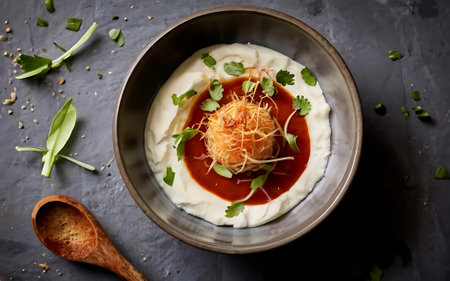 Capture the essence of Bagna Cauda in a mouthwatering food photography shotの素材