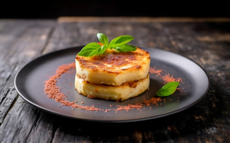 Capture the essence of Farinata in a mouthwatering food photography shotの素材