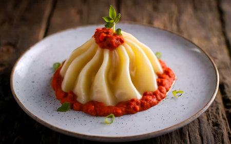 Capture the essence of Khinkali in a mouthwatering food photography shotの素材