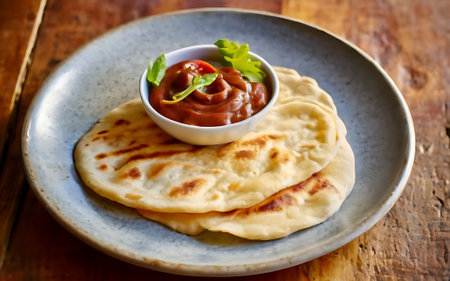 Capture the essence of Pupusas in a mouthwatering food photography shotの素材