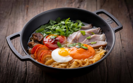 Capture the essence of Shabu-Shabu in a mouthwatering food photography shotの素材