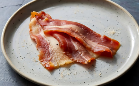 Capture the essence of Guanciale food in a mouthwatering food photography shotの素材