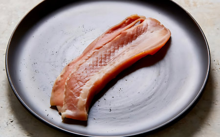 Capture the essence of Guanciale food in a mouthwatering food photography shotの素材