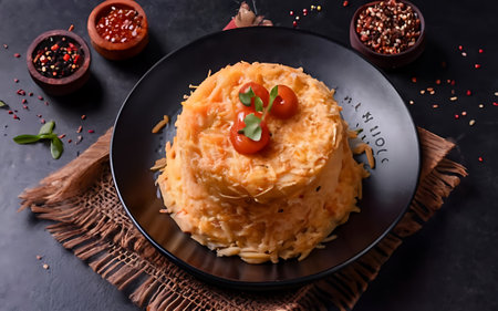 Capture the essence of Revani in a mouthwatering food photography shotの素材