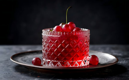 Capture the essence of Jelly in a mouthwatering food photography shotの素材