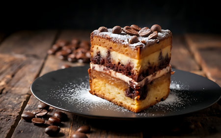 Capture the essence of Coffee Cake in a mouthwatering food photography shotの素材