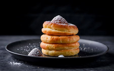 Capture the essence of Cannelle in a mouthwatering food photography shotの素材
