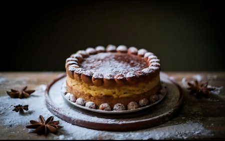 Capture the essence of Linzer Torte in a mouthwatering food photography shotの素材