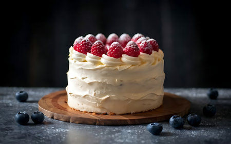 Capture the essence of Angel Cake in a mouthwatering food photography shotの素材