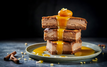 Capture the essence of Dulce De Leche in a mouthwatering food photography shotの素材